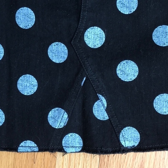 ARIZONA  Polka Dot Denim Skirt - Picture 6 of 9